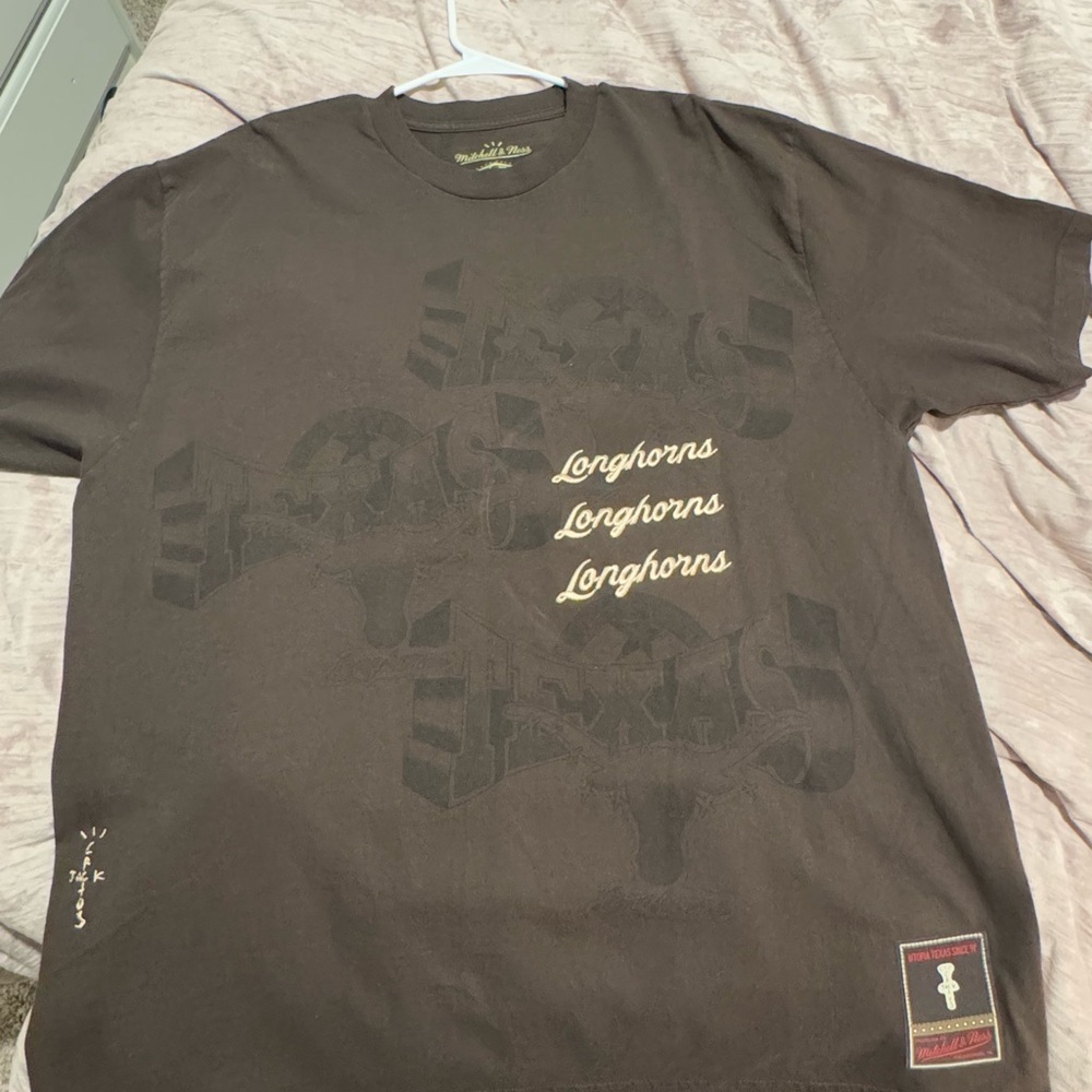 Travis Scott x Mitchell & Ness Texas Longhorns Seal T-Shirt
